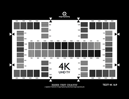 4K(UHD TV)分辨率测试卡200-2000 CPH